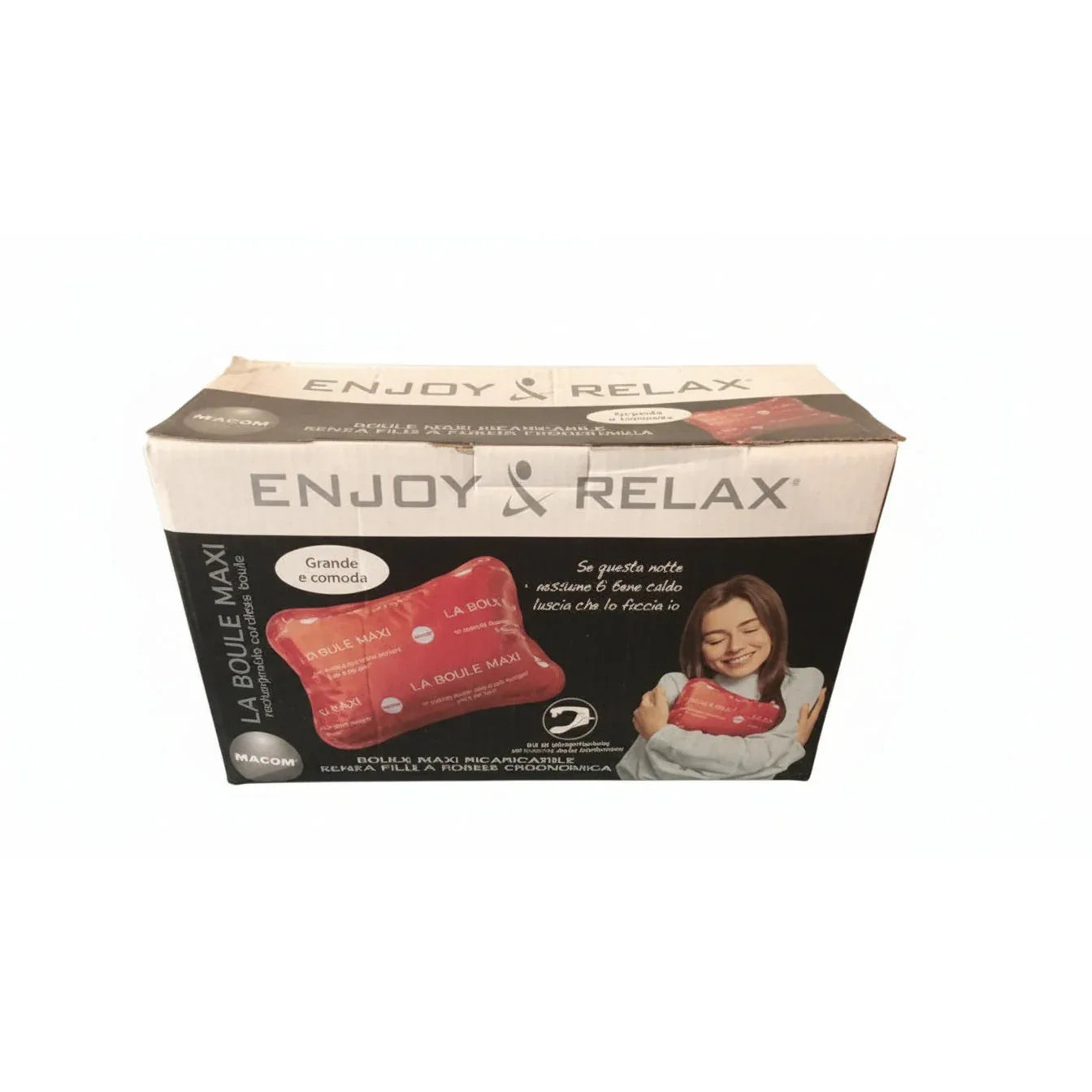 MACOM Enjoy Relax 908 Red Rechargeable Maxi Bait Bucket - Gomix Brands Outlet