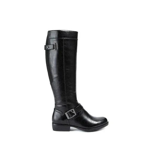Yuu Women's Jaxette Knee-High Riding Boots with Faux Leather - Gomix Brands Outlet