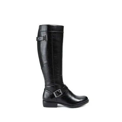 Yuu Women's Jaxette Knee-High Riding Boots with Faux Leather - Gomix Brands Outlet