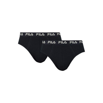 FILA Men's Black XL Cotton‑Elastane Slip Underwear – Sport Style