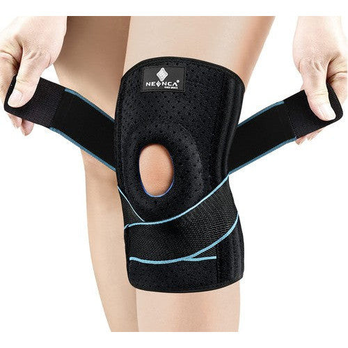 Adjustable Knee Brace with Stabilizers & Gel Pads for Optimal Support