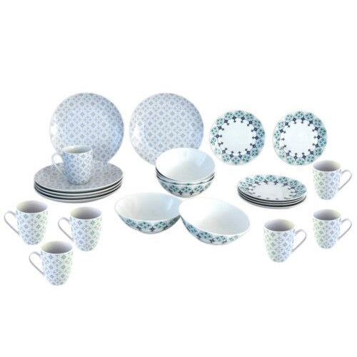 Van Well Porcelain 24 Piece Dinner Set