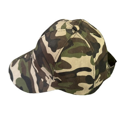 Outdoor Camo Baseball Cap for Men with Velcro Closure – One Size