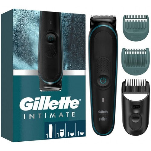 Gillette Intimate i5 Precision Trimmer Black/Blue Washable Waterproof