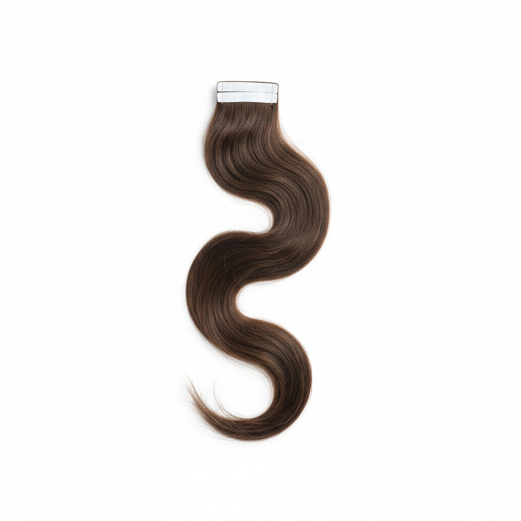 Easyouth Dark Brown Tape-In Human Hair Extensions Premium