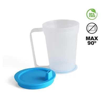 Pepe Lightweight Spill‑Proof Portable Tumbler with Side Handle