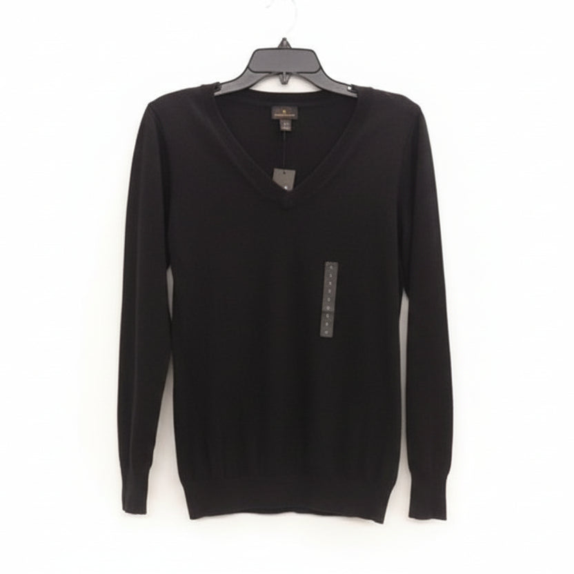 Worthington Women's Black V-Neck Lightweight Sweater Size S