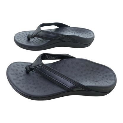 Orthopaedic Men's Sandals Arch Support Plantar Fasciitis Heel Pain Black