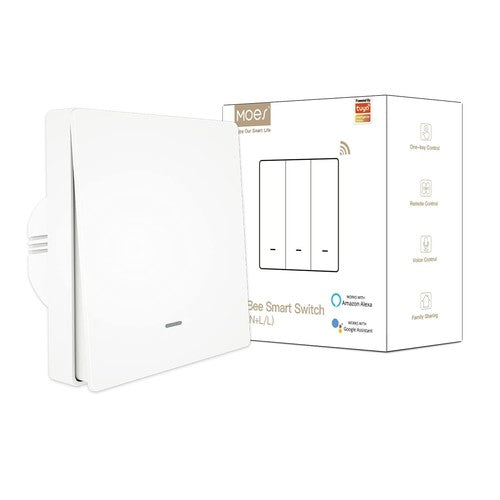 MOES ZigBee Smart Wall Switch – No Neutral Wire, No Capacitor