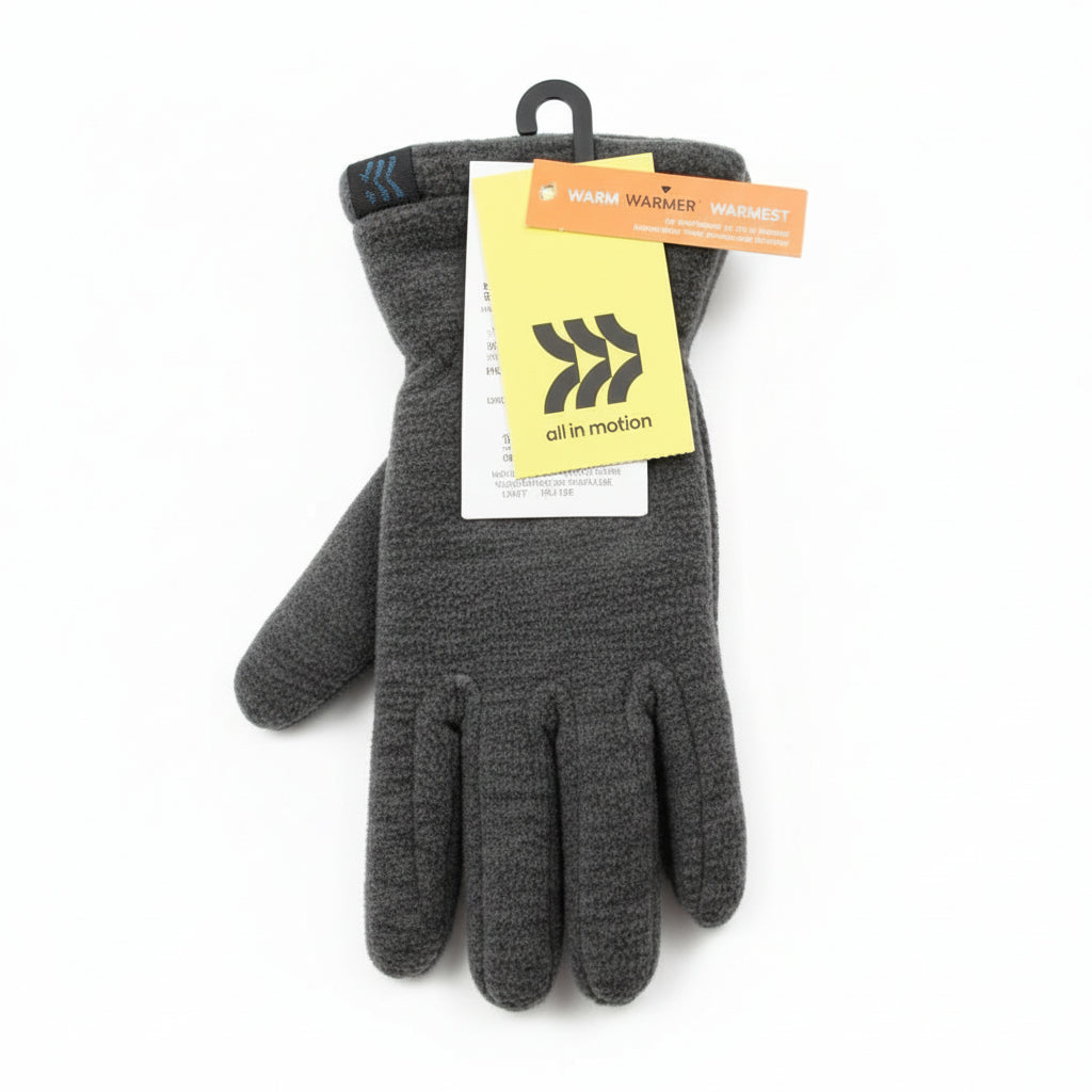 All in Motion Weightlifting Gloves 4-7 Gray-Black Palm Patches