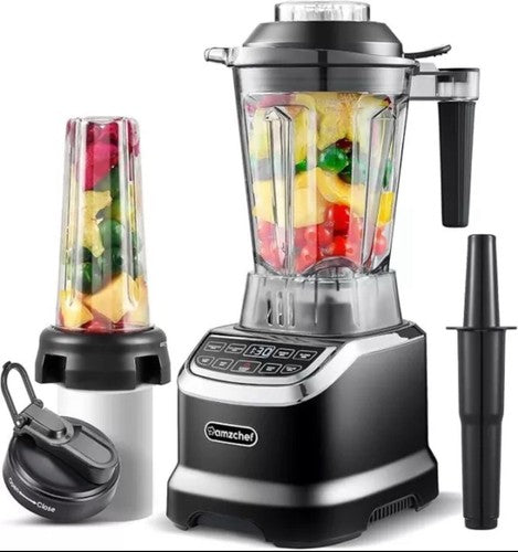 AMZCHEF ZM5003 1.5L Black Blender Smoothie Maker with Powerful Motor