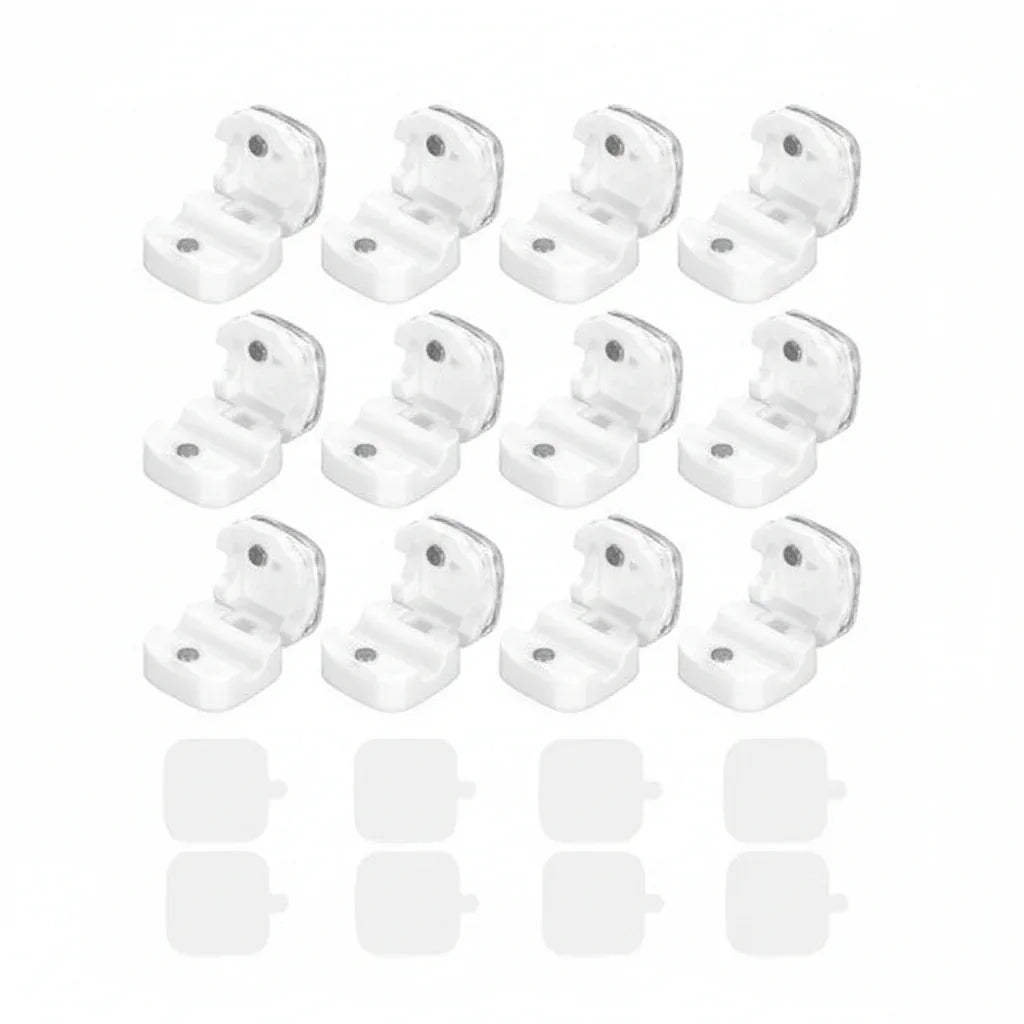 10 PCS Magnetic Cable Clips White Self-Adhesive Organizer for Home Office - Gomix Brands Outlet