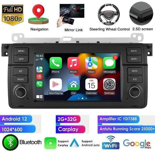 Hizpo 7" Android Car Stereo for BMW E46 with GPS