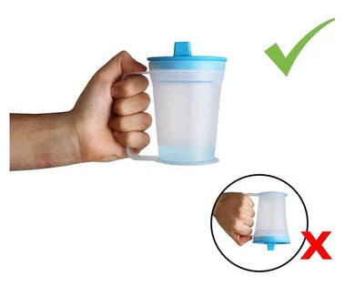 Pepe Lightweight Spill‑Proof Portable Tumbler with Side Handle