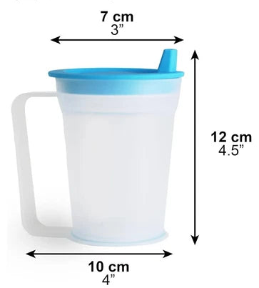 Pepe Lightweight Spill‑Proof Portable Tumbler with Side Handle