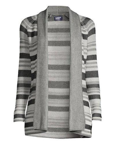 Lands' End Striped Women's Cardigan Sweater - Gomix Brands Outlet
