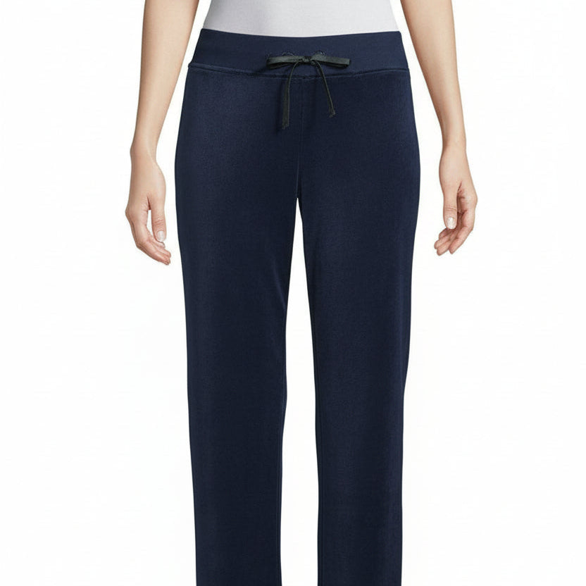 St. John's Bay Active Velour Women's Sweatpants Mid Rise Straight