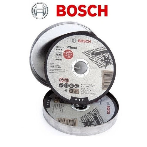 Bosch 125mm Ultra-Thin Stainless Steel Cutting Disc for Angle Grinders