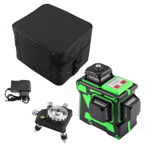 360° 3D Self-Leveling Laser Level with 12 Cross Lines