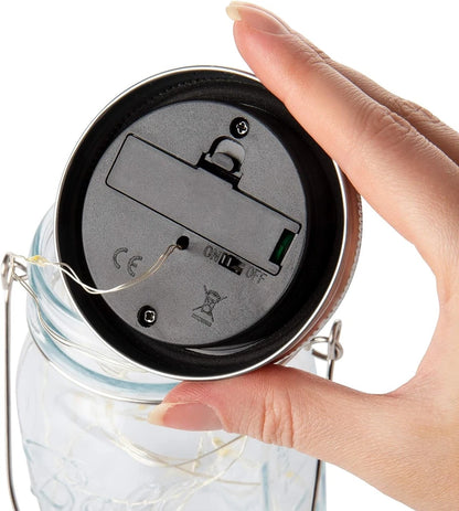 MANSON Jar Solar Fairy Lights Lid Jar