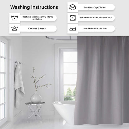 Premium Shower Curtain with Stainless Steel Grommets