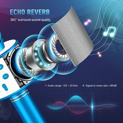 Wiwi Kids Wireless Bluetooth Karaoke Singing Microphone