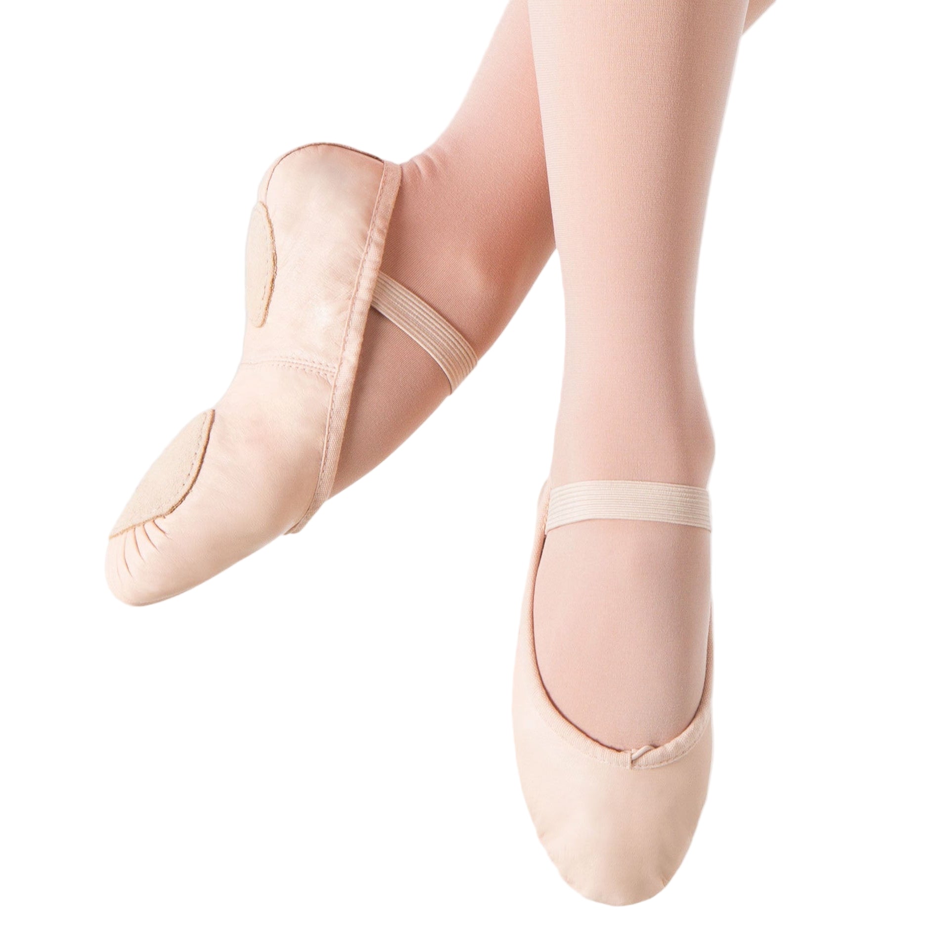 Bloch Prolite II Leather Girls Ballet Flat Pink Split Sole