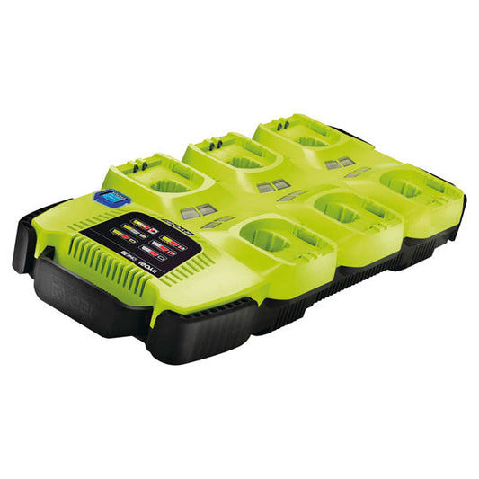 Ryobi ONE+ 18V Multi-Chemistry 6-Slot NiCd/Li-Ion Power Tool Battery Charger
