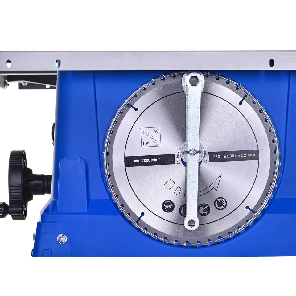 Scheppach HS100S 2000W Precision Table Saw 25cm Blade Woodworking Power Tool