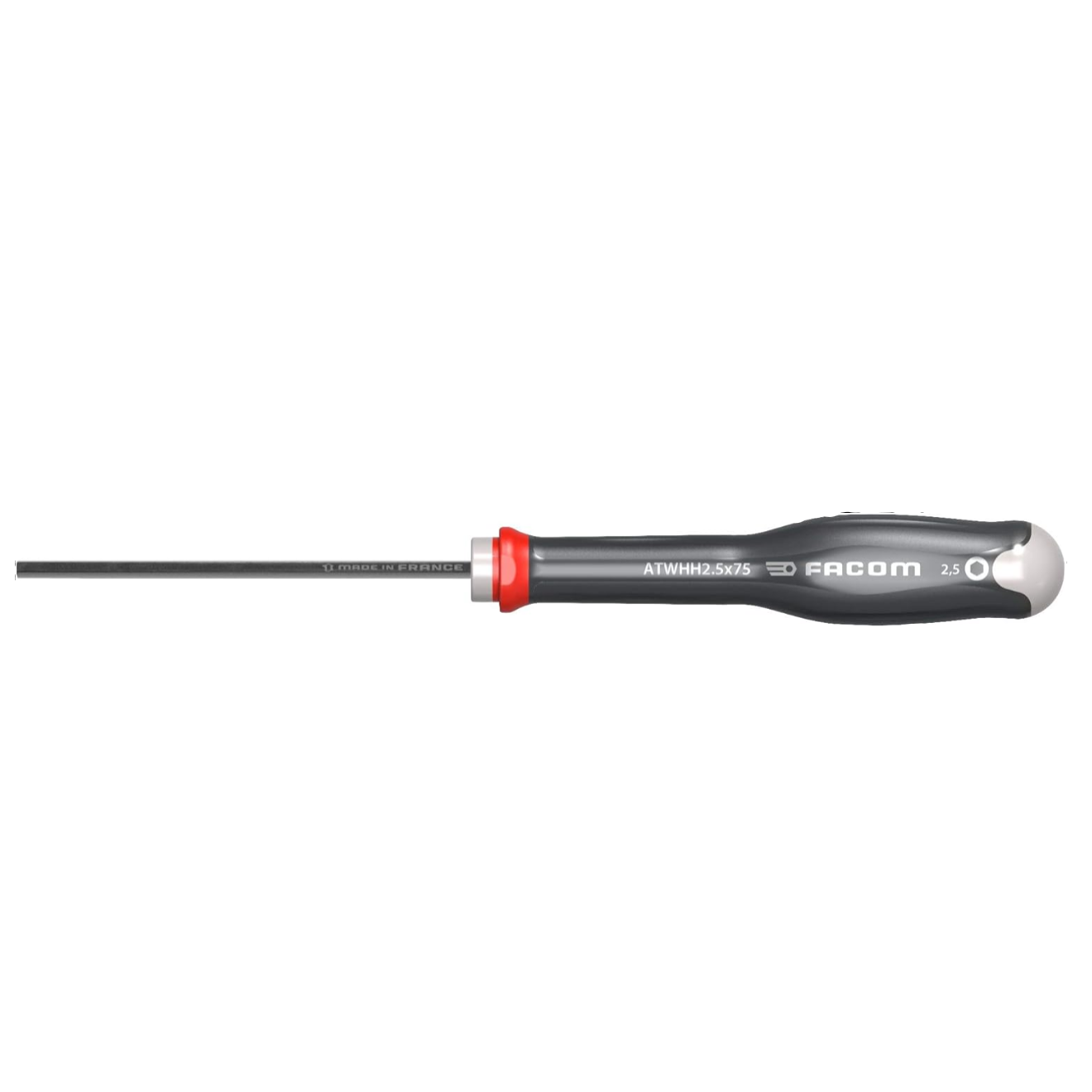 Screwdriver with Facom branding on a white background