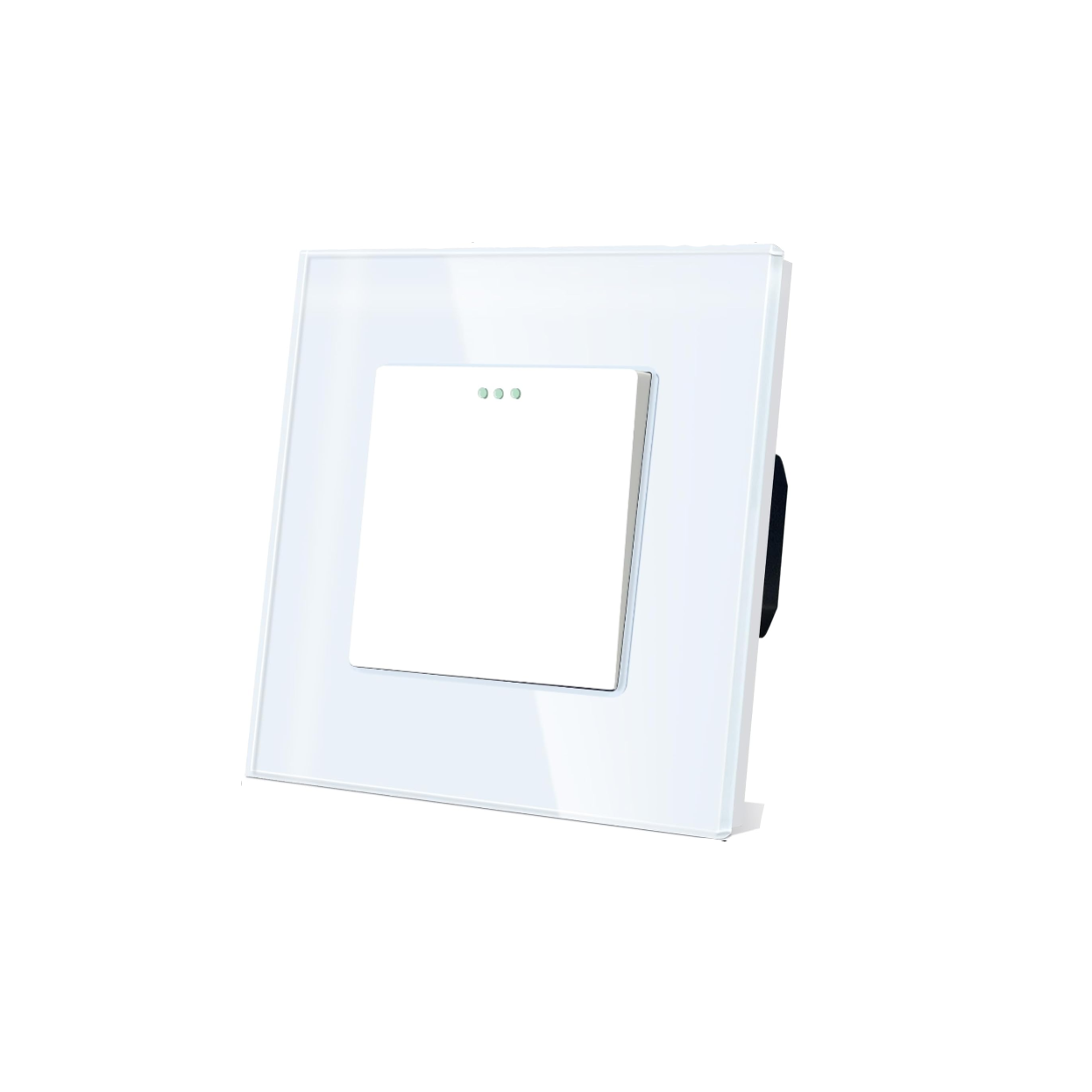 White electronic device with a screen on a white background