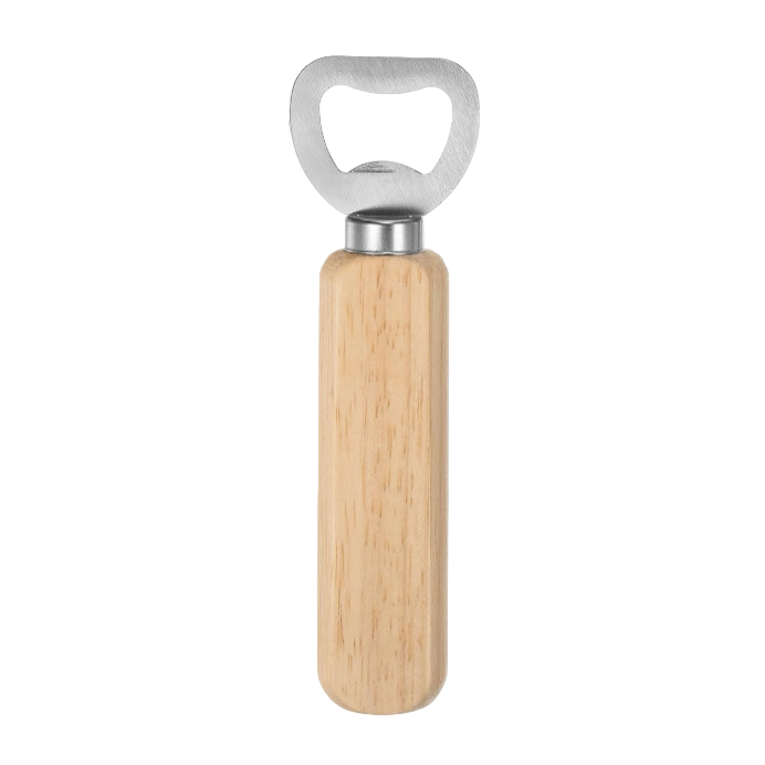 HARFINGTON Stainless Steel Bottle Opener with Wooden Grip