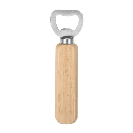 HARFINGTON Stainless Steel Bottle Opener with Wooden Grip