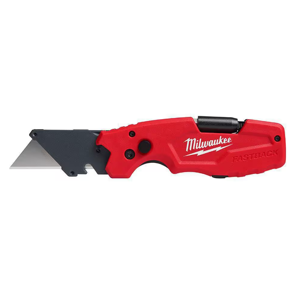 Milwaukee FASTBACK 6-in-1 Folding Utility Knife with Wire Stripper & Screwdriver