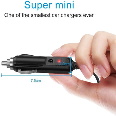 12V Car Charger Adapter with LED Indicator and Multiple Connectors