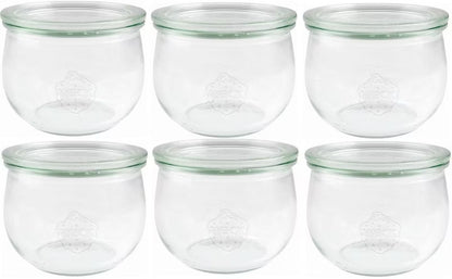 Weck Tulip Jar RR100 with Lid 0.58L Preserving Jar