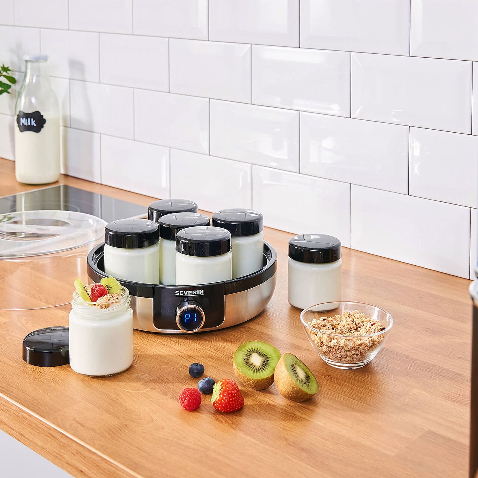 Severin JG 3521 Digital Yogurt Maker with Automatic Programs