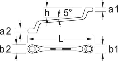 Gedore UD-Profile Double Ended Ring Spanner - Durable Vanadium Steel - Gomix Brands Outlet
