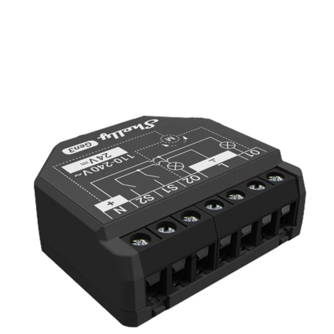 Shelly 2PM Gen3 Dual Channel Wi-Fi Smart Relay with Power Metering