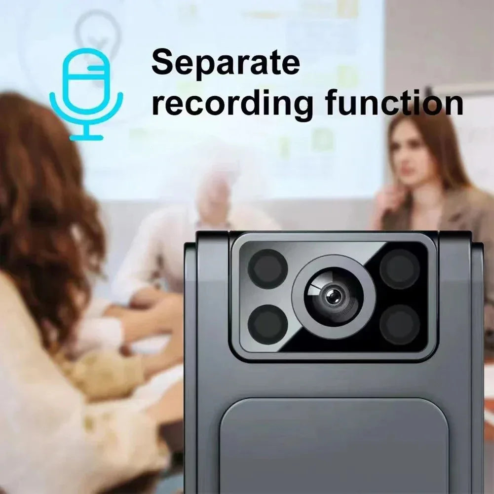 Shunmaii L8 Mini Body Cam: Full HD 1080p, WiFi, Rotating Lens, Night Vision - Gomix Brands Outlet