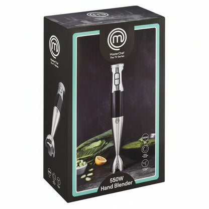 MasterChef Powerful 550W Hand Blender: Versatile Immersion Stick Mixer for Kitchen