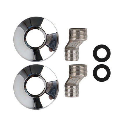 Durable Zinc Chrome Kitchen Sink Faucet with Dual Handles and Swivel Spout