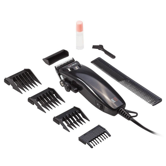 Gama SM1301 PRO8 Professional Hair Trimmer: Corded, Adjustable, Precision Blade, Black