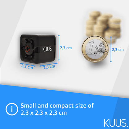 KUUS. C1 Full HD 1080p Mini Hidden Wireless Spy Security Camera 32GB SD Card