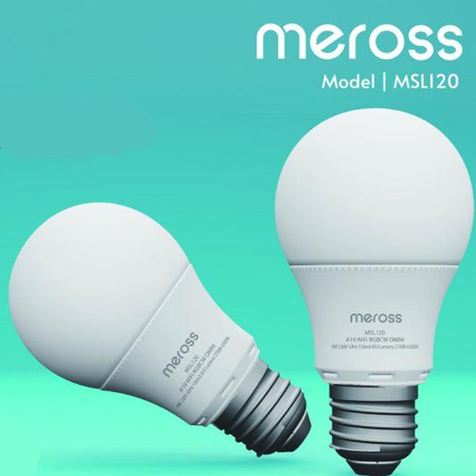 Meross Smart WiFi LED Bulb MSL120, Dimmable Color Changing Light