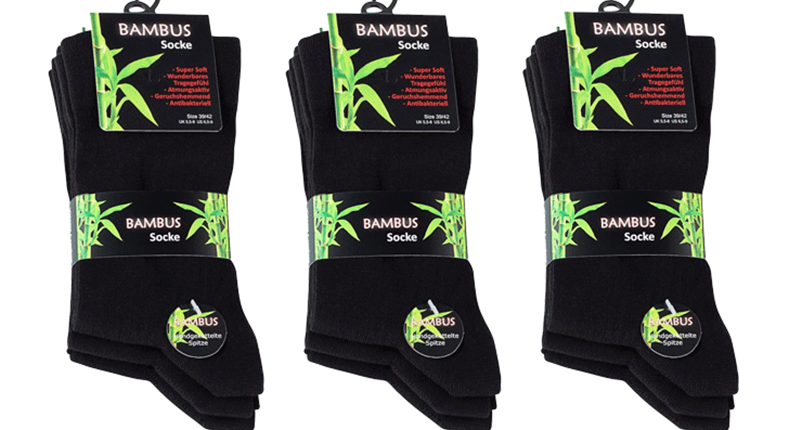 9 Pairs Black Bamboo Socks: Super Soft, Breathable, High-Quality, Seamless Comfort