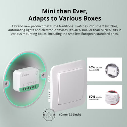 SONOFF MINIR4M MINI Extreme Wi-Fi Smart Switch