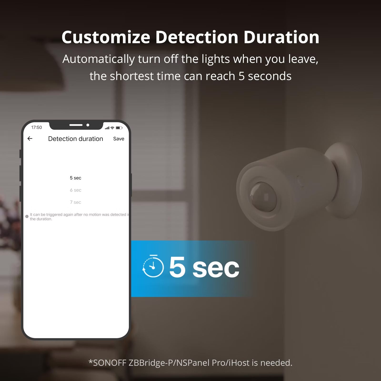 SONOFF SNZB-03P Zigbee Motion Sensor