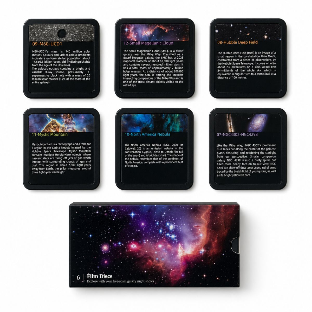 Galaxy Star Projector 6 Discs LED HD