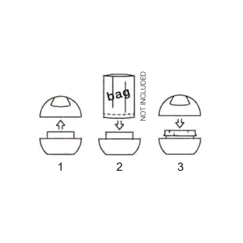 Spirella DICE 1L White Polypropylene Tipping Bin - Modern Compact Bathroom Trash Can - Gomix Brands Outlet